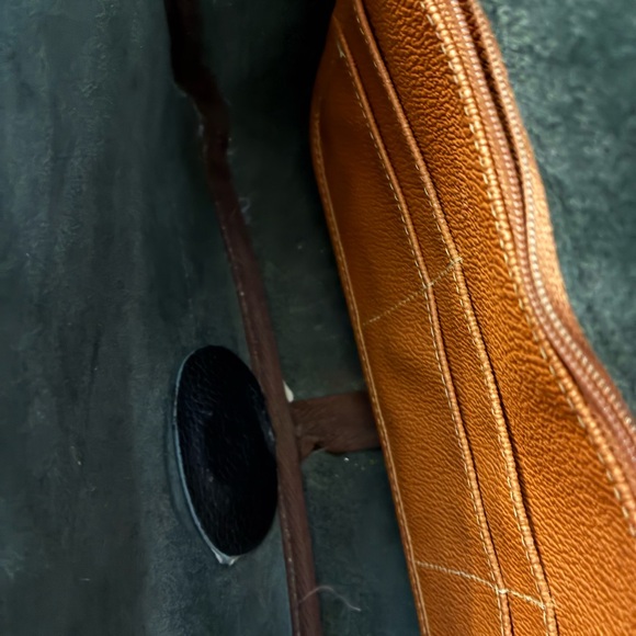 Dooney Bourke Black and Brown Leather Crossbody Bag good condition - Picture 2 of 6